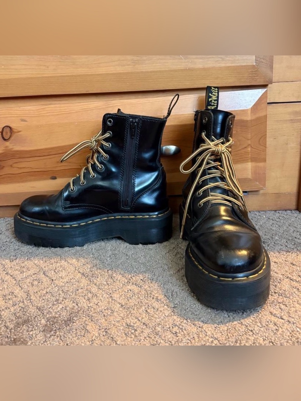 Women’s Dr. Martens Platform Jadon Leather Boots - US Size 7